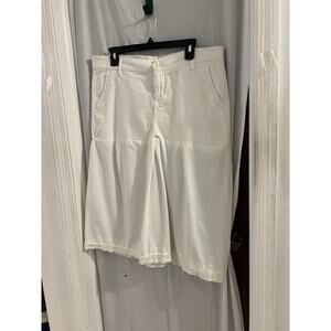 Aeropostale White Mixed Media Midi Skirt Lace Trim Sz 13/14